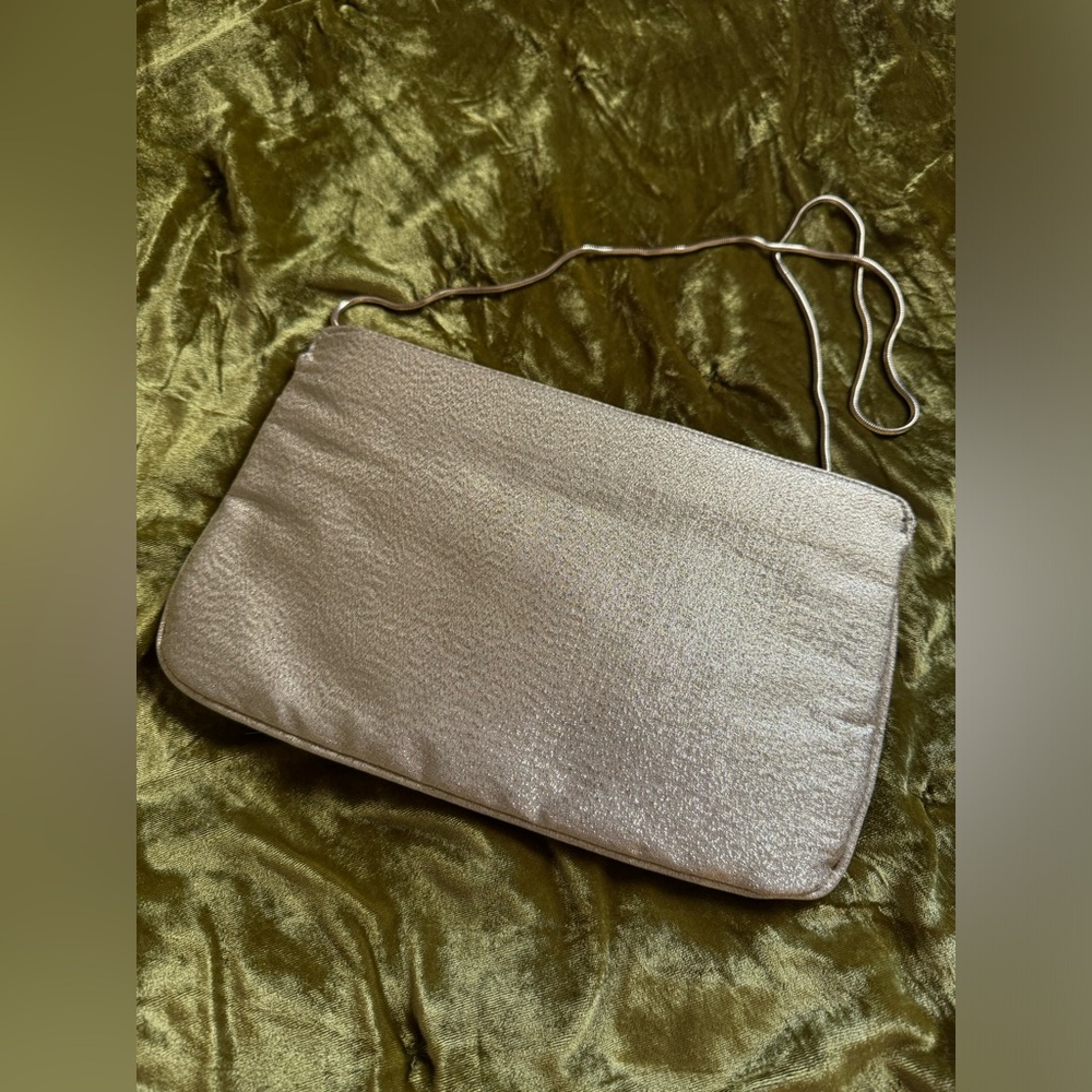 Vintage gold shimmer/glitter clutch/handbag